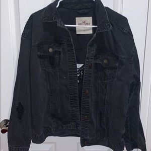 Black Hollister Denim Jacket